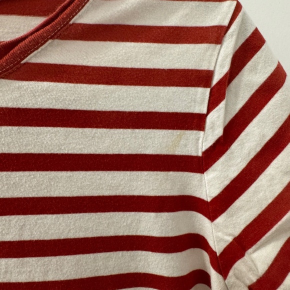 Madewell Stripped Cotton Short Sleeved T-shirt, Size Large - Picture 4 of 4